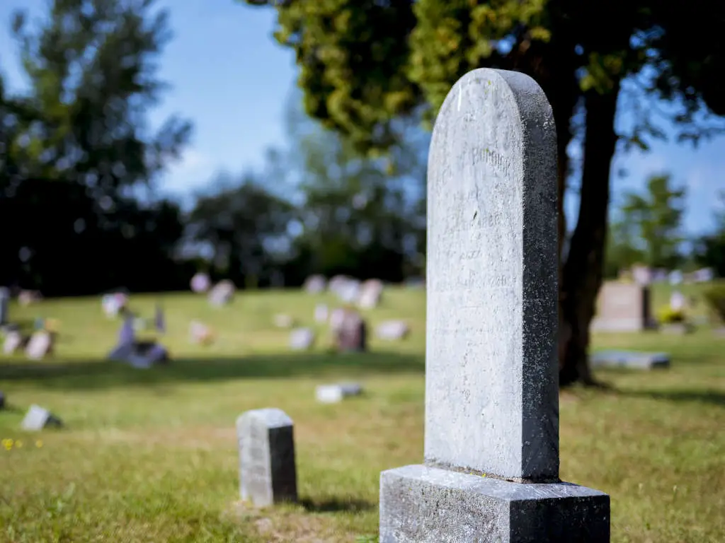 Memorial Stone and Flowers | Eternally Loved