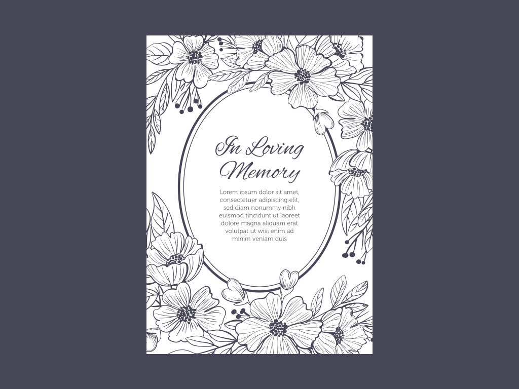 Online Site With Funeral Program Templates | Eternally Loved